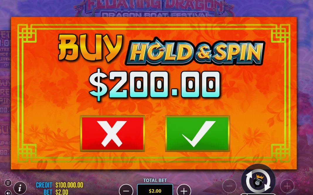 Hold & Spinner screen with MONEY symbols and remaining respins