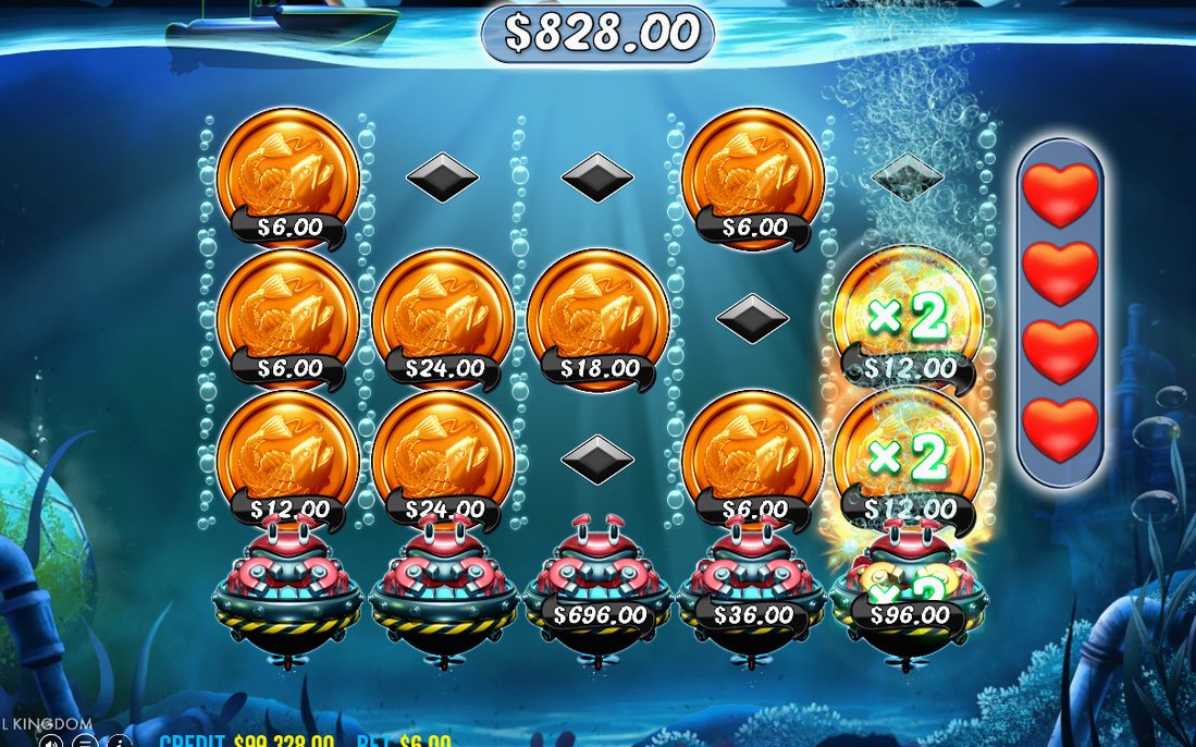 Bonus screen during the Free Spins round